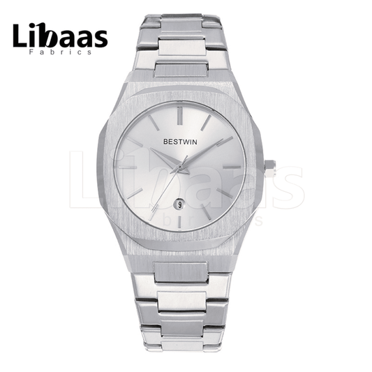 BestWin Elegance Stainless Steel Silver Dial - Libaas Fabrics