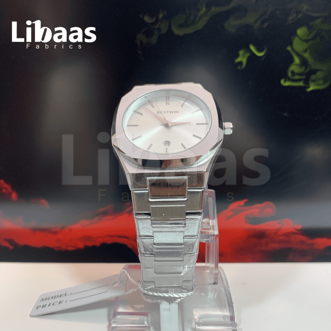 BestWin Elegance Stainless Steel Silver Dial - Libaas Fabrics