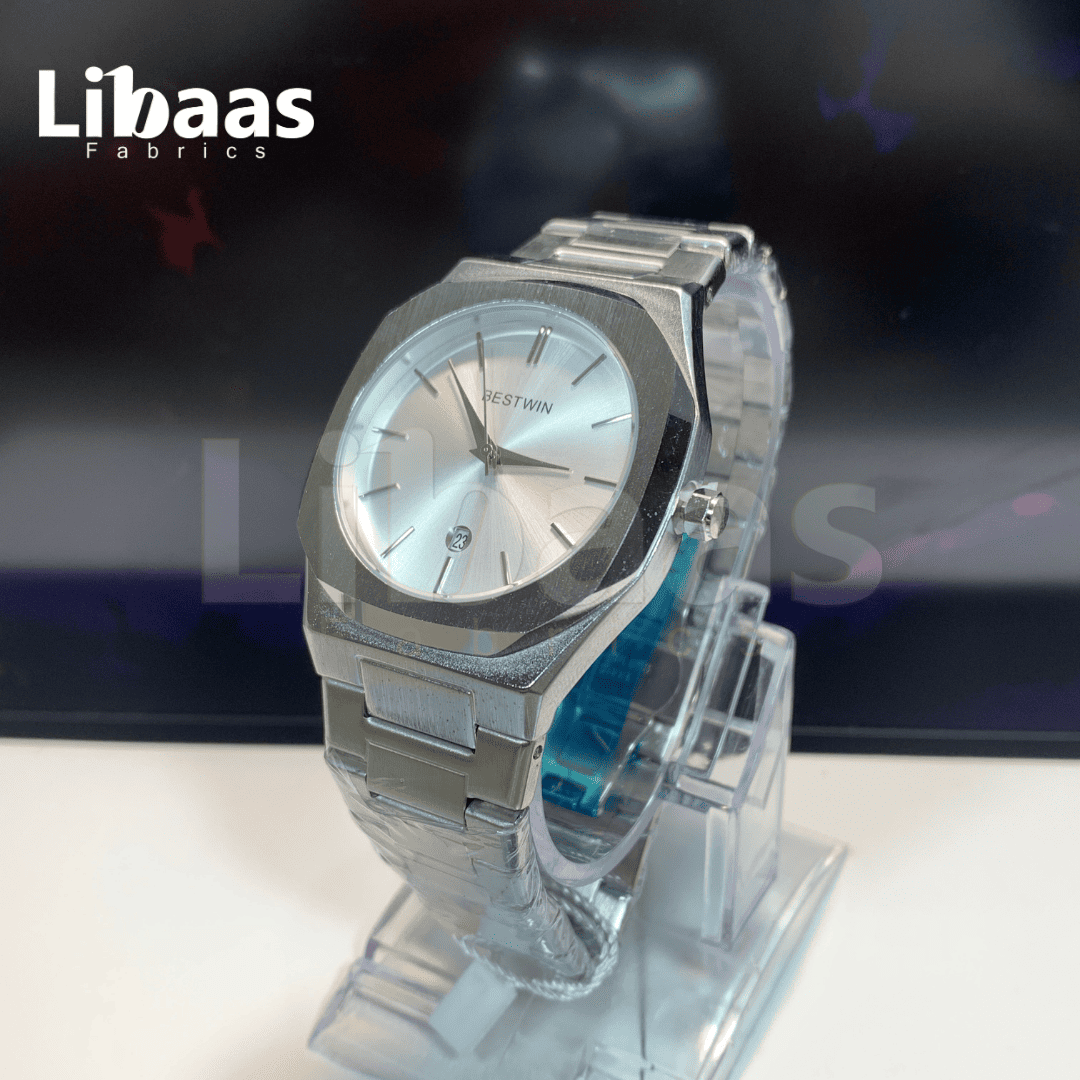 BestWin Elegance Stainless Steel Silver Dial - Libaas Fabrics