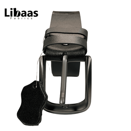 Black Genuine Leather Belt | Premium Formal & Casual Wear for Men - Libaas Fabrics