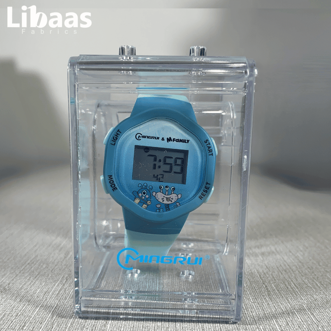 Blue Cartoon Character Watch - Libaas Fabrics