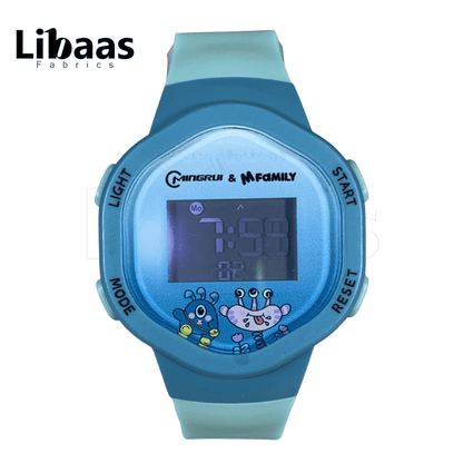 Blue Cartoon Character Watch - Libaas Fabrics