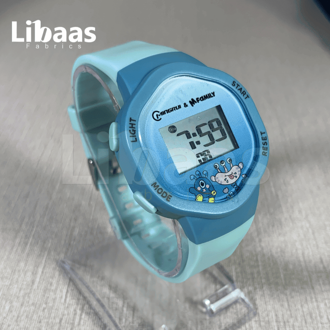Blue Cartoon Character Watch - Libaas Fabrics