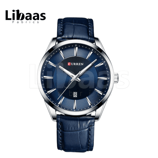 CURREN MEN'S LEATHER STRAP PREMIUM WATCH - Libaas Fabrics