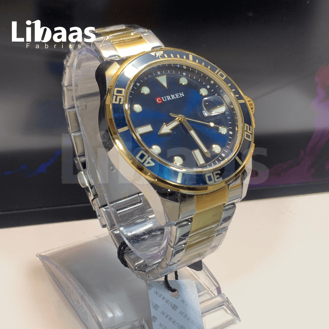 CURREN MEN'S METAL BAND LUXURY WATCH - Libaas Fabrics