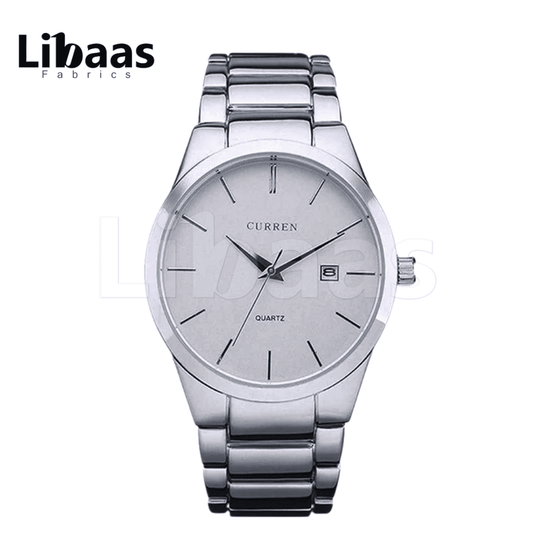 CURREN Men's Watch Stainless Steel Water Resist Quartz - Libaas Fabrics