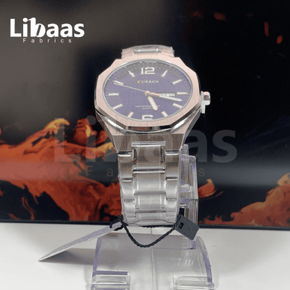 CURREN Men's Watch Stainless Steel Water Resist Quartz - Libaas Fabrics