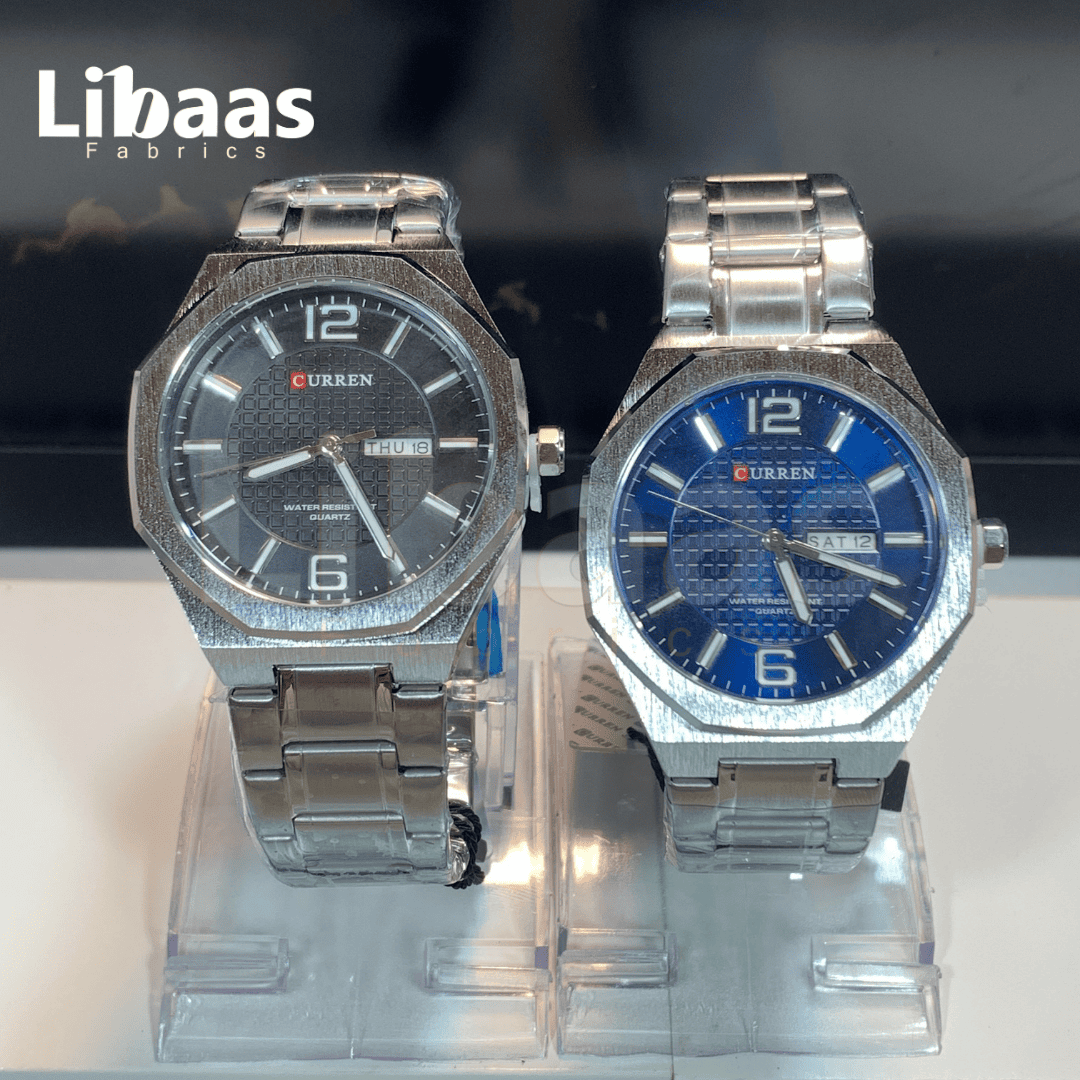 CURREN Men's Watch Stainless Steel Water Resist Quartz - Libaas Fabrics