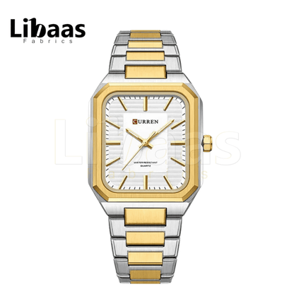 CURREN Men's Watch Stainless Steel Water Resist Quartz - Libaas Fabrics