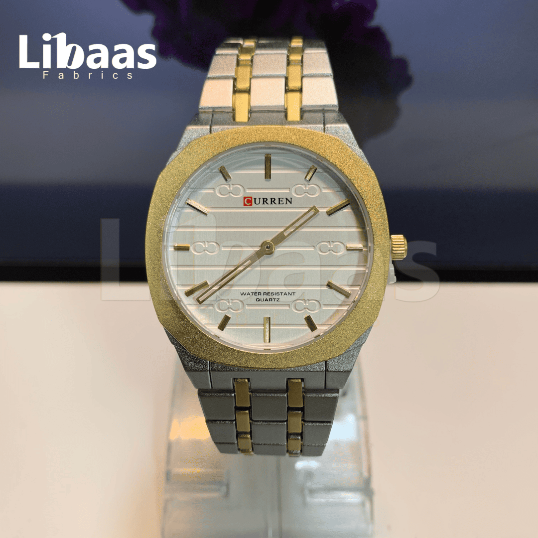 CURREN Men's Watch Stainless Steel Water Resist Quartz - Libaas Fabrics