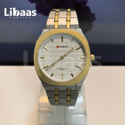 CURREN Men's Watch Stainless Steel Water Resist Quartz - Libaas Fabrics