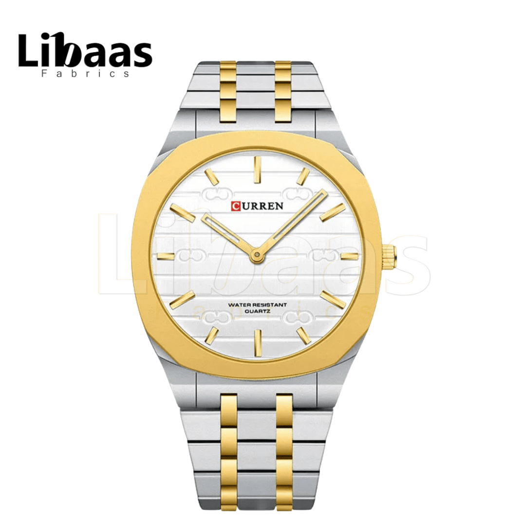 CURREN Men's Watch Stainless Steel Water Resist Quartz - Libaas Fabrics