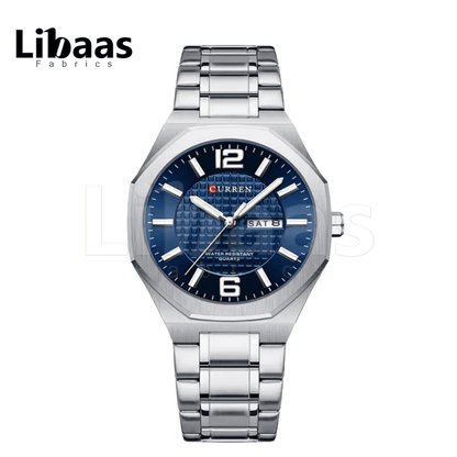 CURREN Men's Watch Stainless Steel Water Resist Quartz - Libaas Fabrics