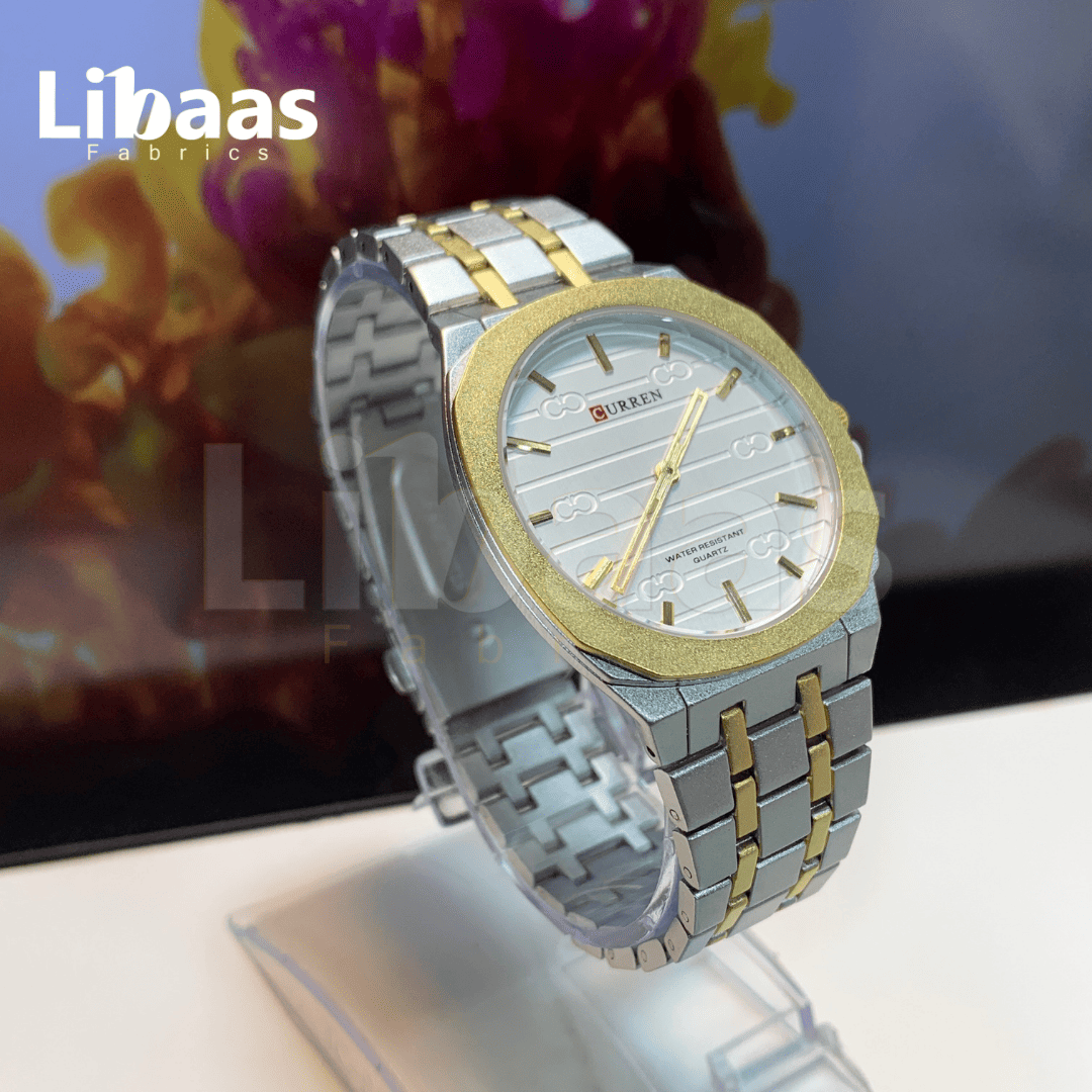 CURREN Men's Watch Stainless Steel Water Resist Quartz - Libaas Fabrics