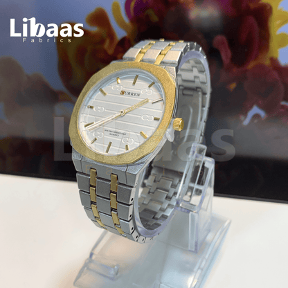 CURREN Men's Watch Stainless Steel Water Resist Quartz - Libaas Fabrics