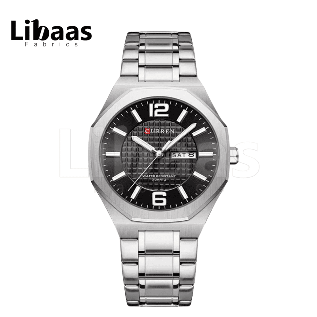 CURREN Men's Watch Stainless Steel Water Resist Quartz - Libaas Fabrics
