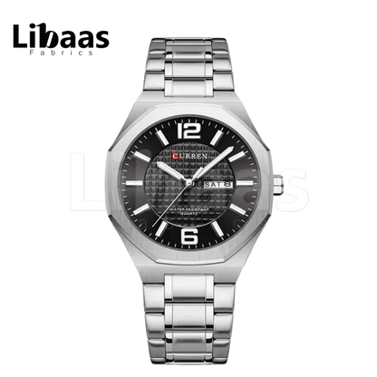 CURREN Men's Watch Stainless Steel Water Resist Quartz - Libaas Fabrics