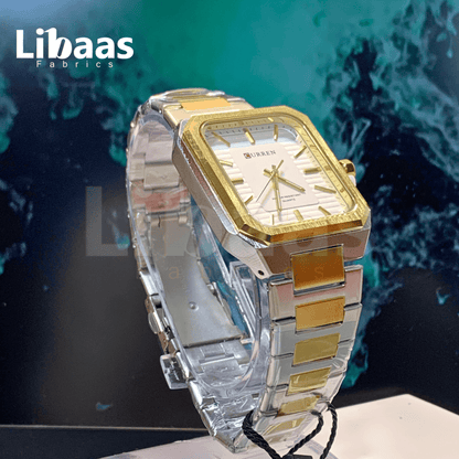 CURREN Men's Watch Stainless Steel Water Resist Quartz - Libaas Fabrics