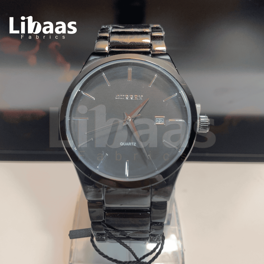 CURRENT PREMIUM MEN'S QURTZ STAINLESS STEEL - Libaas Fabrics