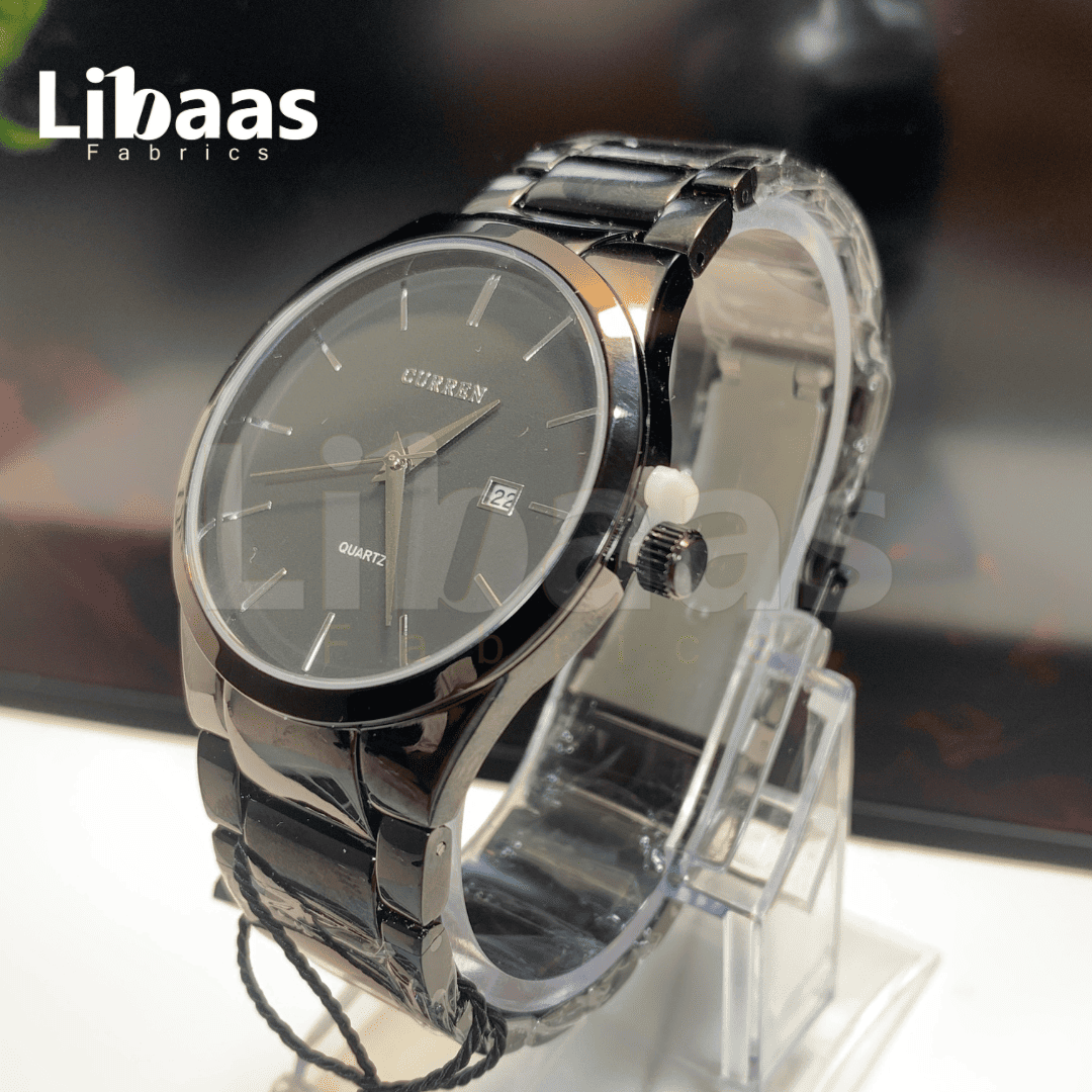 CURRENT PREMIUM MEN'S QURTZ STAINLESS STEEL - Libaas Fabrics