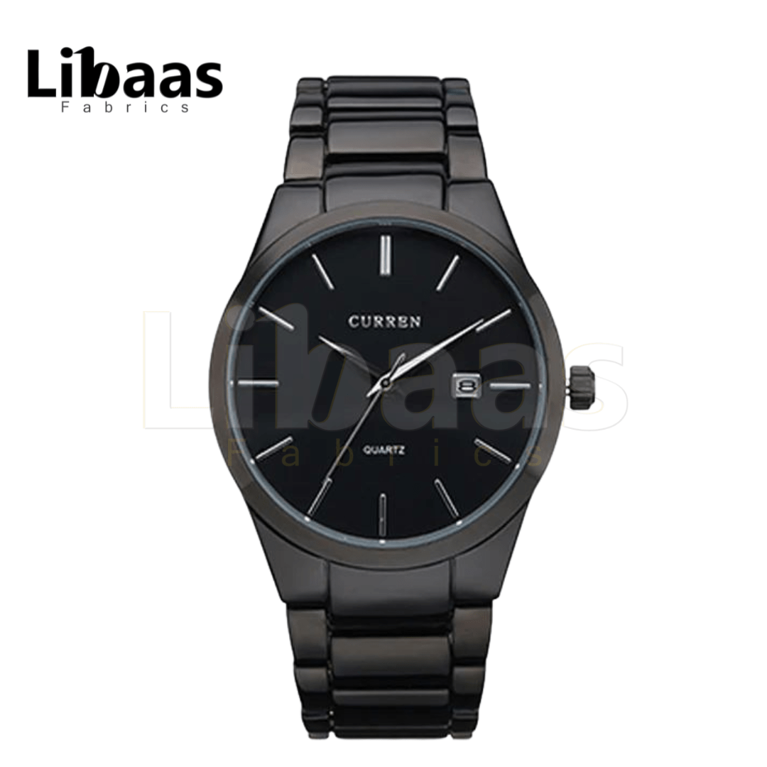 CURRENT PREMIUM MEN'S QURTZ STAINLESS STEEL - Libaas Fabrics