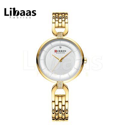 CURRENT WOMEN'S ELEGANCE STAINLESS STEEL WATCH - Libaas Fabrics