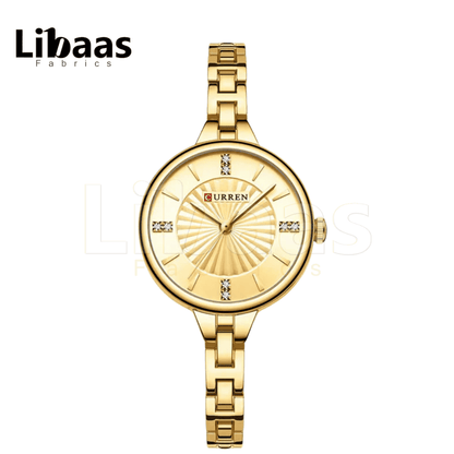 CURRENT WOMEN'S ELEGANCE STAINLESS STEEL WATCH - Libaas Fabrics