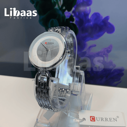 CURRENT WOMEN'S ELEGANCE STAINLESS STEEL WATCH - Libaas Fabrics