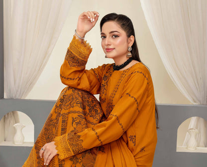 GULL - E - RUKH – Doria Viscose Jacquard Broshia Collection (Unstitched) - Libaas Fabrics