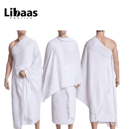 Hajj and Umrah Ehram/ihram With Free Cotton Ihram Belt - Libaas Fabrics