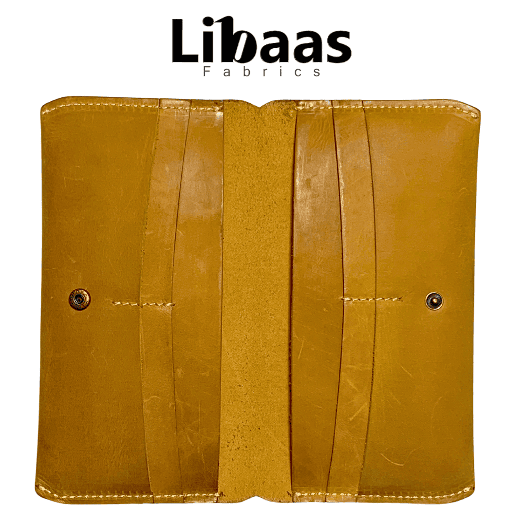 Handmade Full Crazy Horse Leather Wallet - Libaas Fabrics