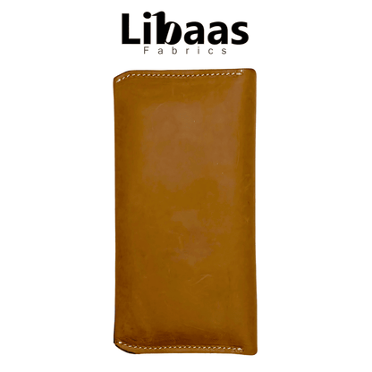 Handmade Full Crazy Horse Leather Wallet – Tan Brown - Libaas Fabrics