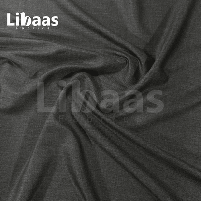 Imported Suiting Charcoal Grey High Twist Blend – England Fashion (Dormueil Premium) - Libaas Fabrics