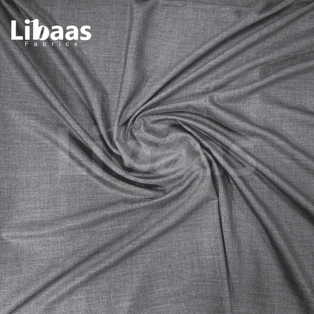 Imported Suiting Classic Grey Twisted Blend – England Fashion (Dormeuil Premium) - Libaas Fabrics