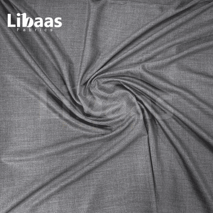 Imported Suiting Classic Grey Twisted Blend – England Fashion (Dormeuil Premium) - Libaas Fabrics