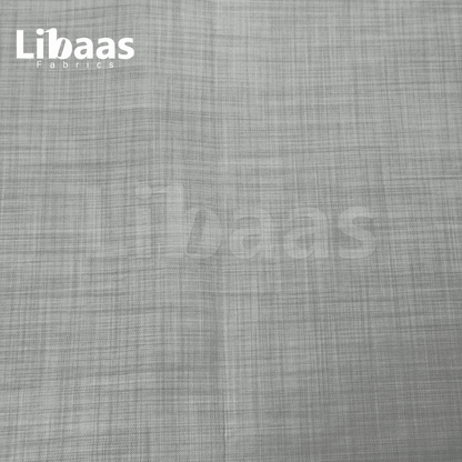 Imported Suiting Grey Textured High Twist Blend – England Fashion (Dormueil Premium) - Libaas Fabrics
