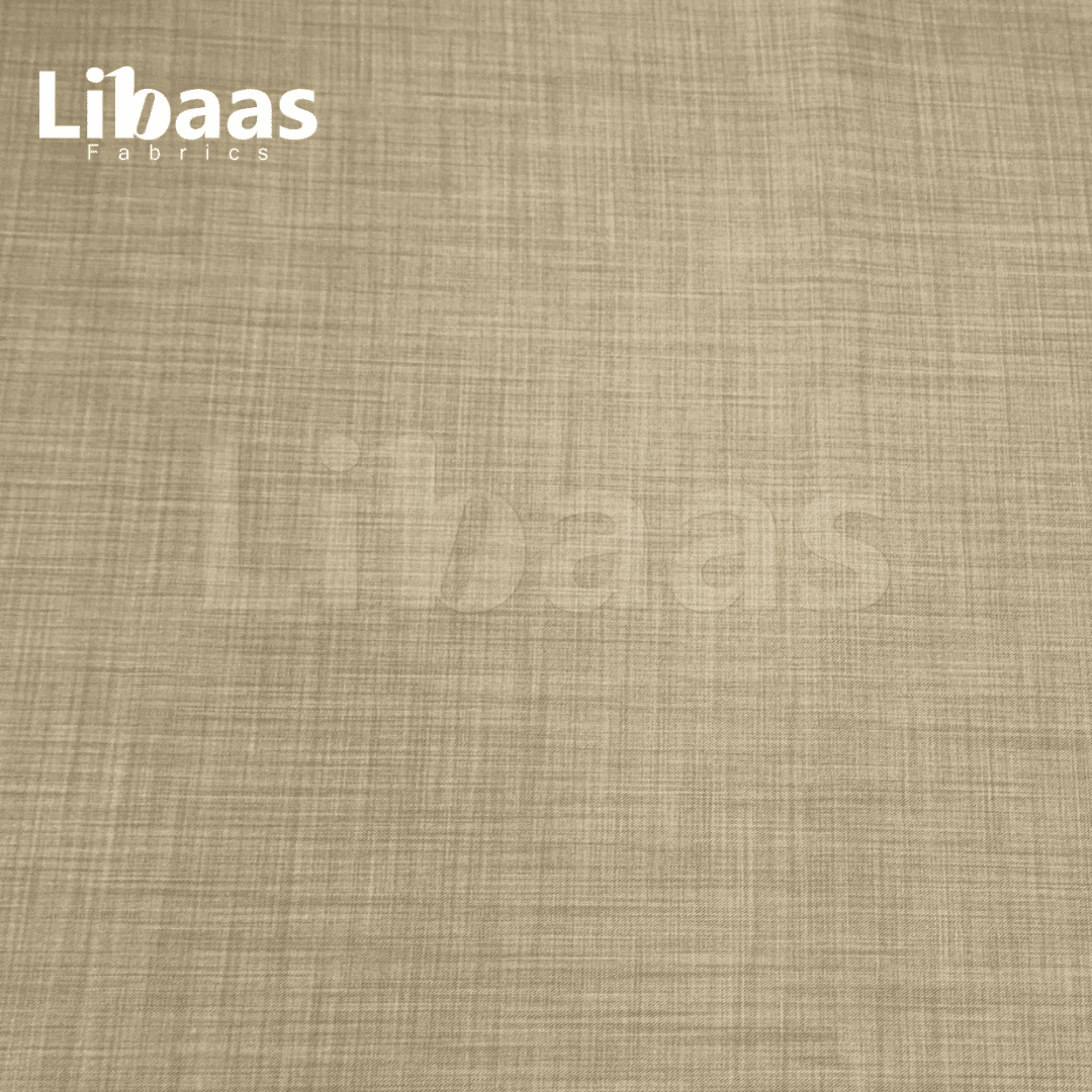 Imported Suiting Sandy Beige Subtle Check – England Fashion (Dormeuil Premium) - Libaas Fabrics