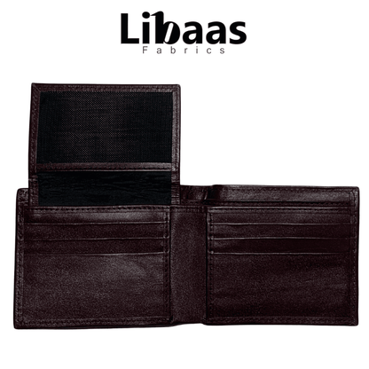 JG Design Premium Men's Wallet – Dark Brown - Libaas Fabrics