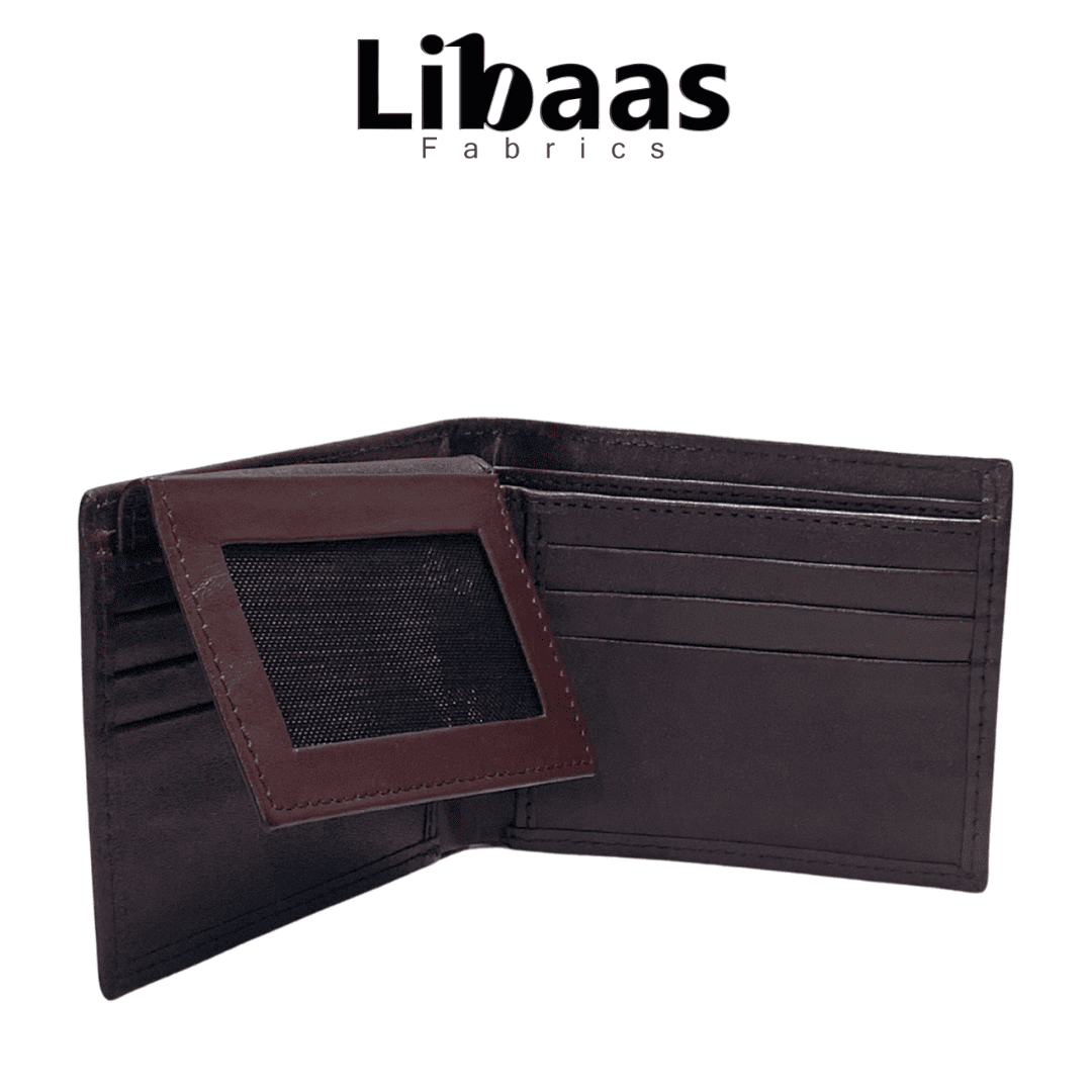 JG Design Premium Men's Wallet – Dark Brown - Libaas Fabrics