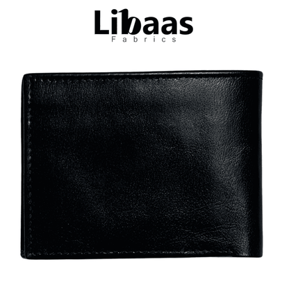 JG Design Premium Men's Wallet – Elegant Black - Libaas Fabrics