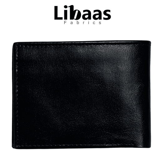 JG Design Premium Men's Wallet – Elegant Black - Libaas Fabrics