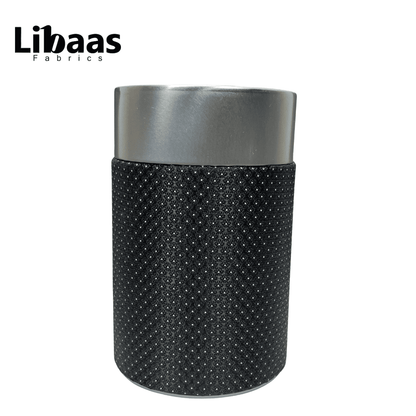 Luxury 3 - Piece Tie Set – Classic Black with Fine Dot Pattern - Libaas Fabrics