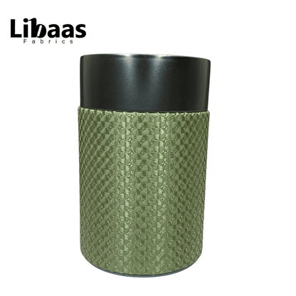 Luxury 3 - Piece Tie Set – Light Green with Geometric Texture - Libaas Fabrics