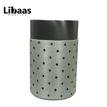 Luxury 3 - Piece Tie Set – Off - White with Polka Dots & Herringbone Weave - Libaas Fabrics