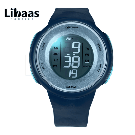 Navy Blue Digital Watch - Libaas Fabrics