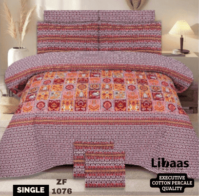 Premium Quality Single Bedsheet Set - Libaas Fabrics