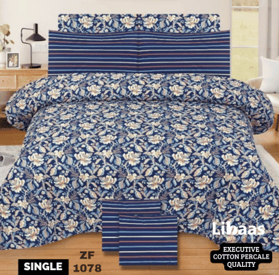 Premium Quality Single Bedsheet Set - Libaas Fabrics