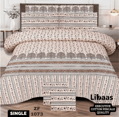 Premium Quality Single Bedsheet Set - Libaas Fabrics