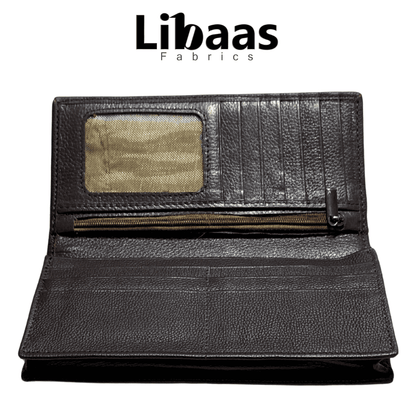 Premium Travel Wallet –Dark Brown Edition - Libaas Fabrics