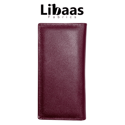 Premium Travel Wallet – Mehroon Edition - Libaas Fabrics